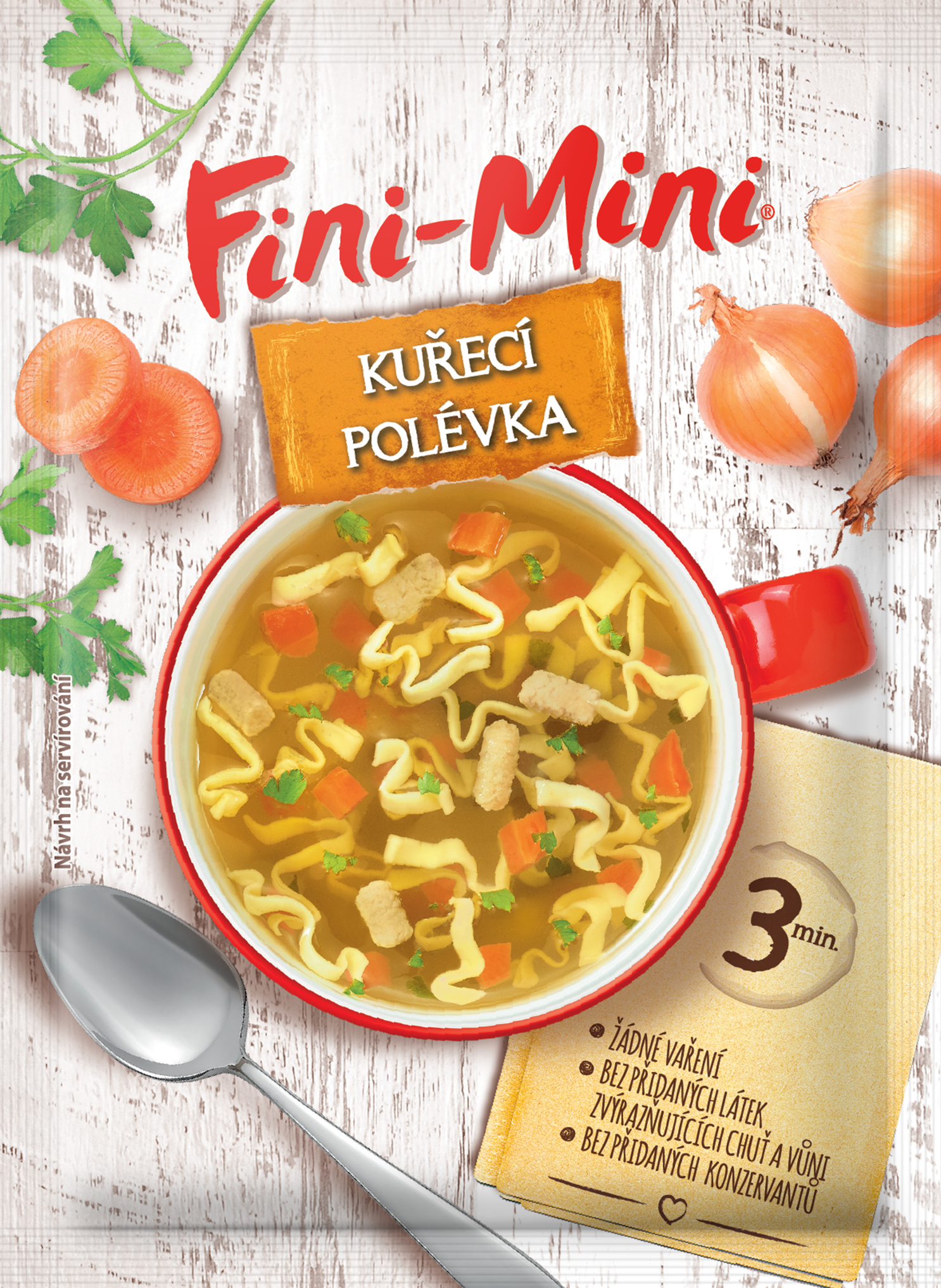 Fini-Mini kuřecí polévka