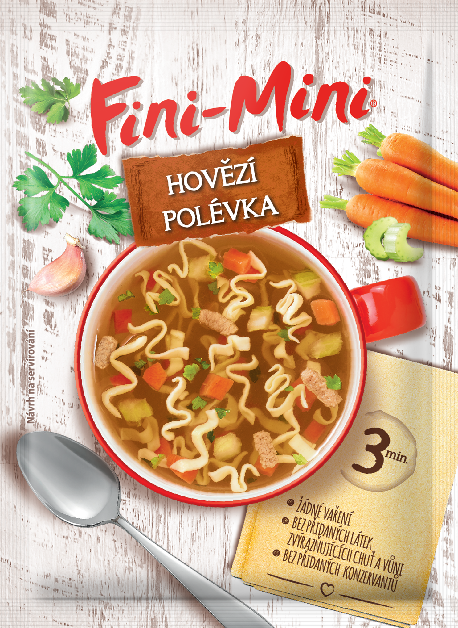 Fini-Mini hovězí polévka