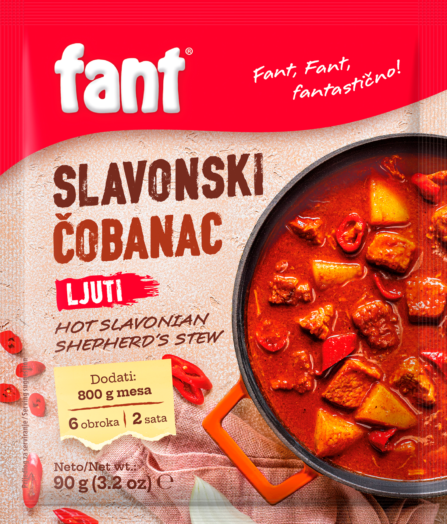 Fant seasoning mix for hot Slavonian shepher’s stew