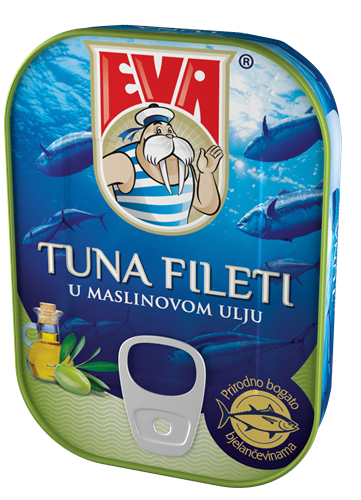 Tuna filets in olive oil