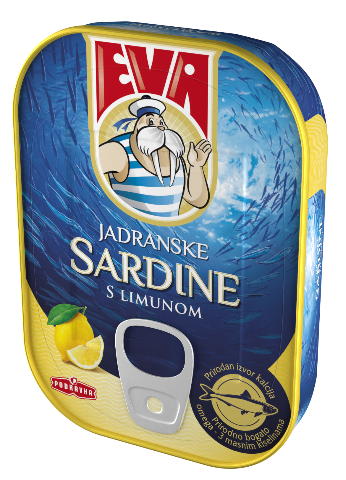 Adriatic sardines in vegetable oil with lemon