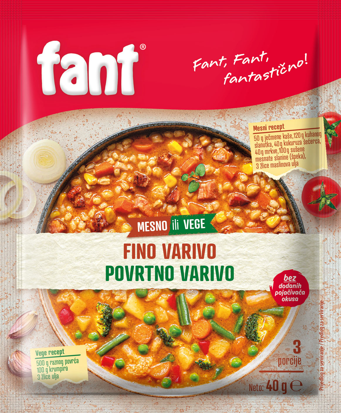 Fant seasoning mix for vegetable stews