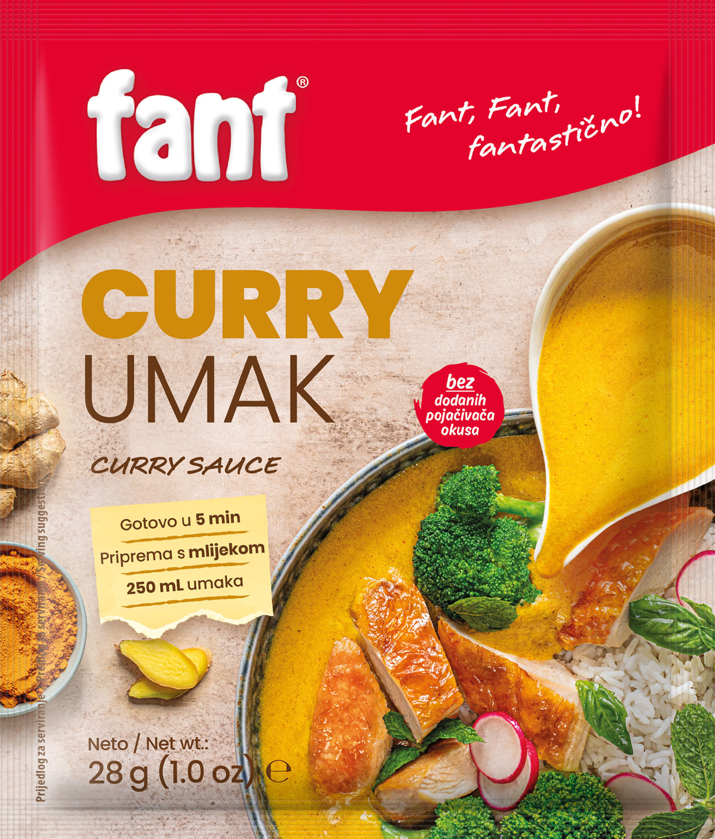 Fant seasoning mix for curry sauce