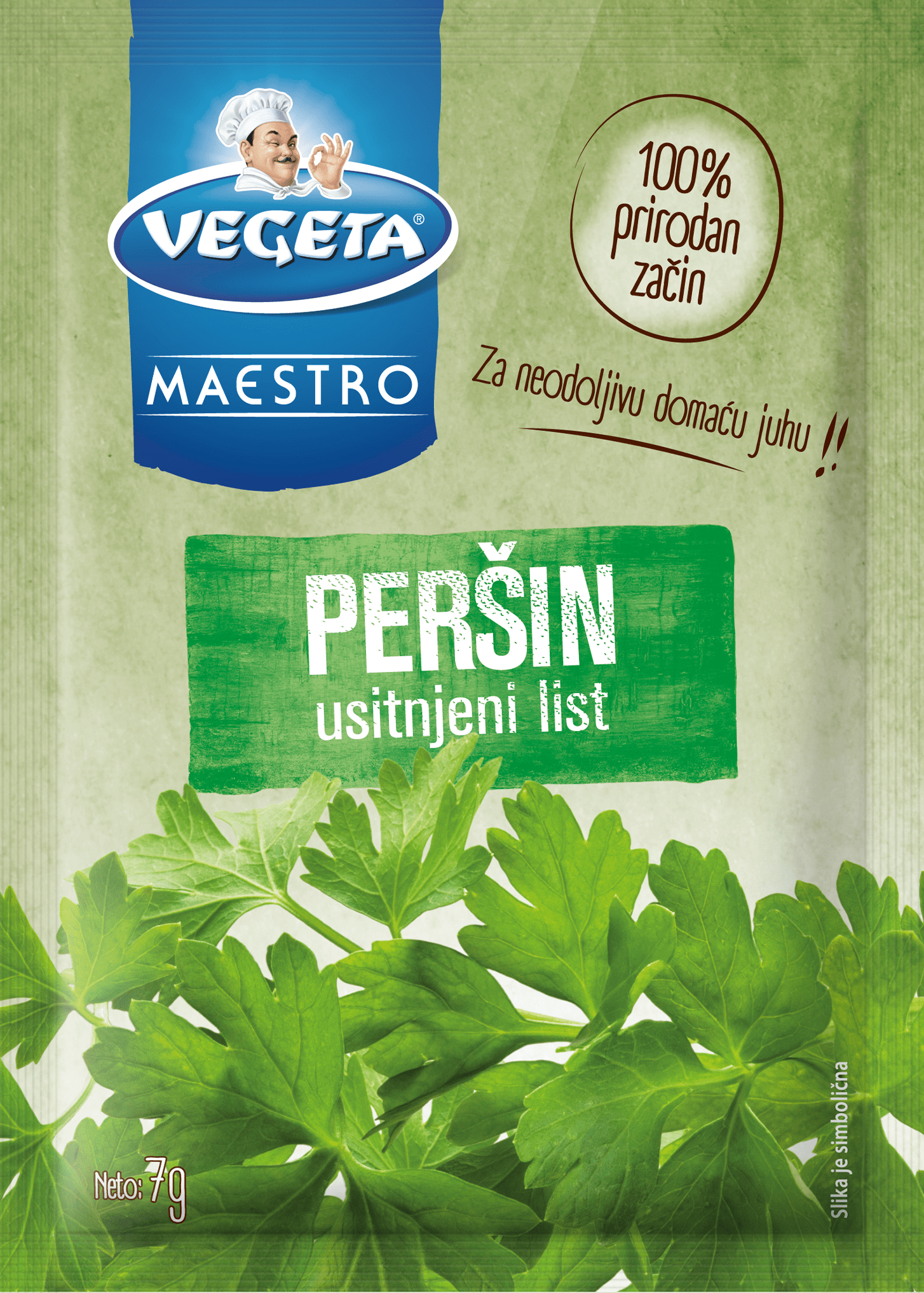 Parsley leaf chopped