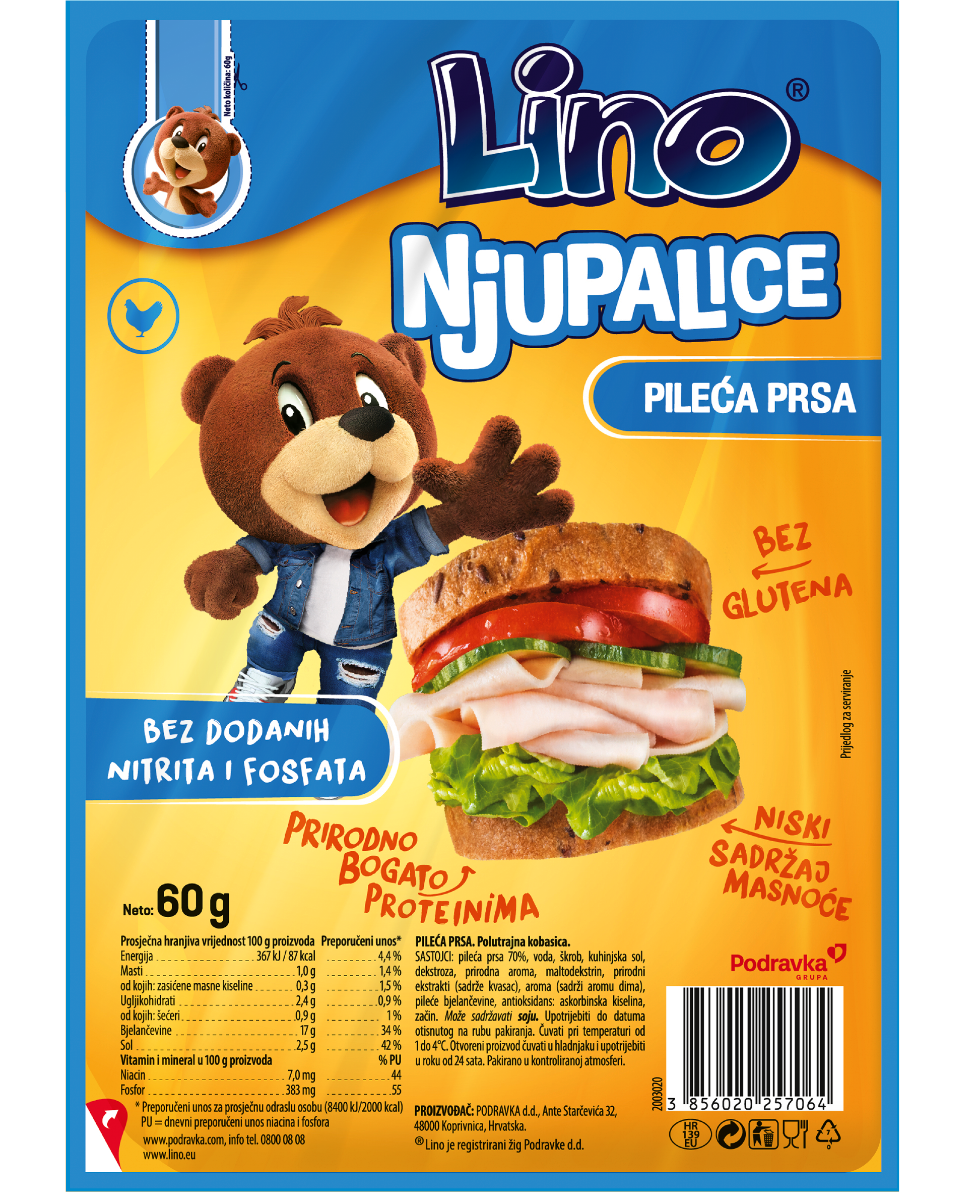 Lino pileća prsa