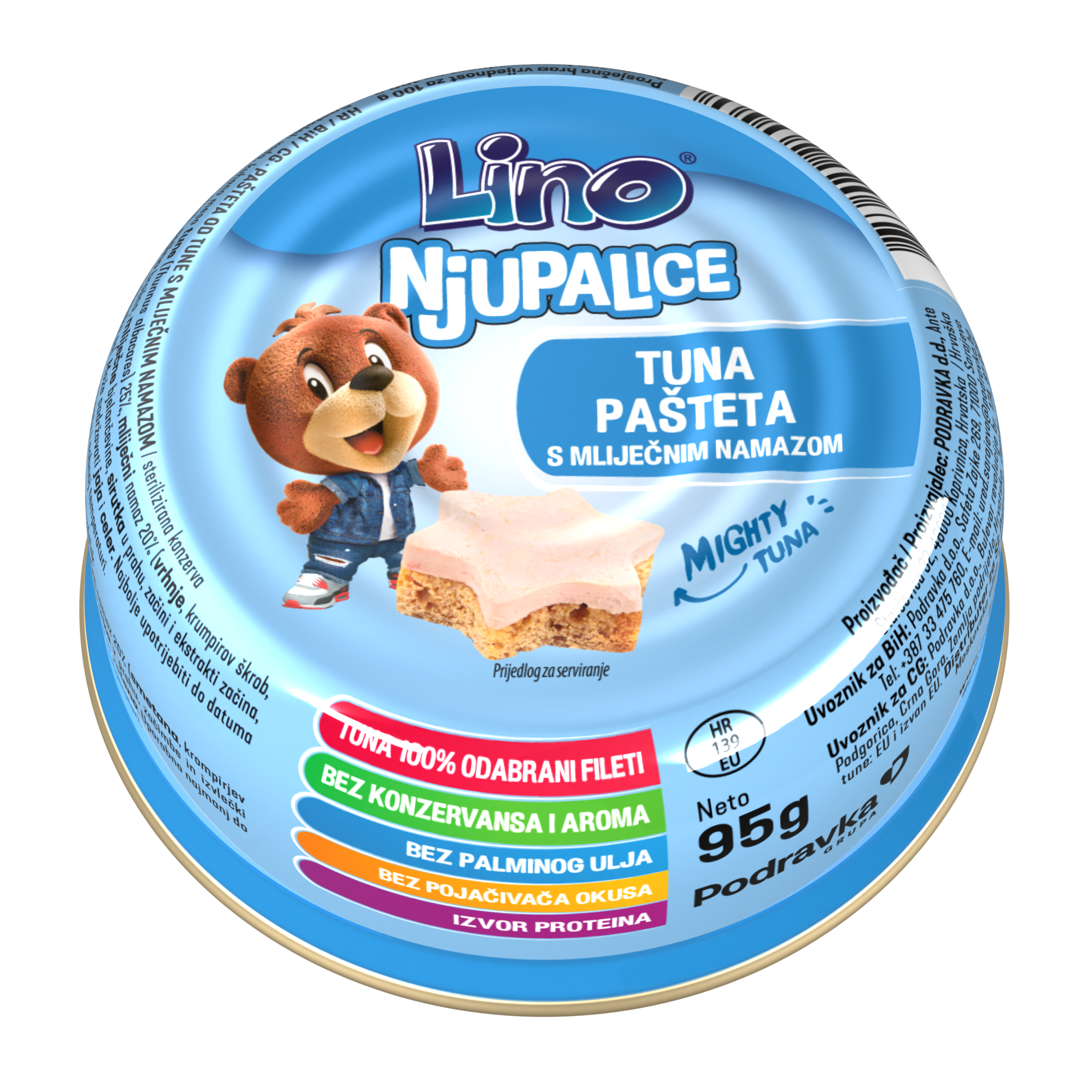 Tuna pašteta s mliječnim namazom