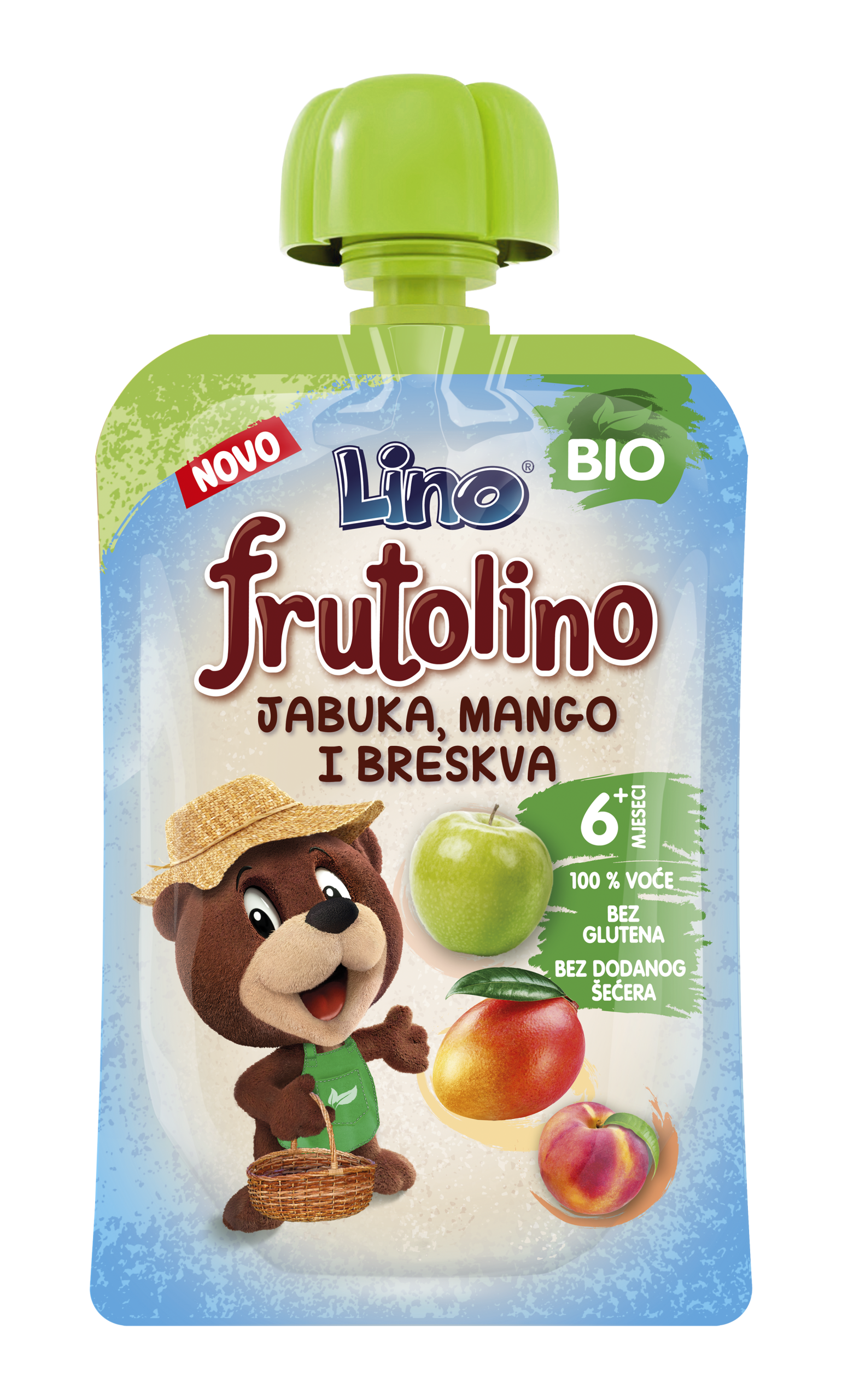Frutolino BIO jabuka, mango i breskva
