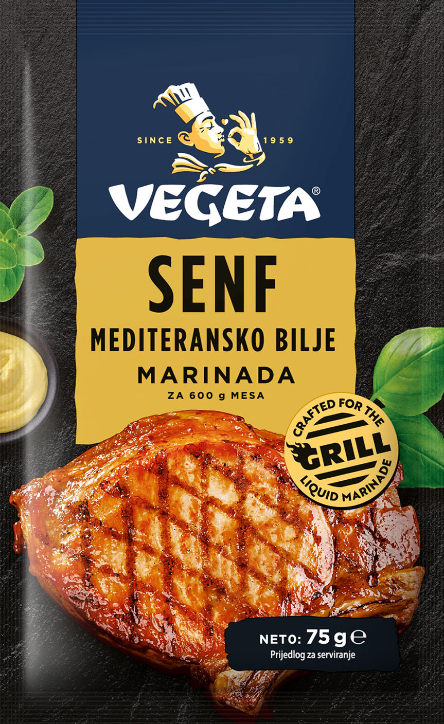 Vegeta Grill senf – mediteransko bilje marinada
