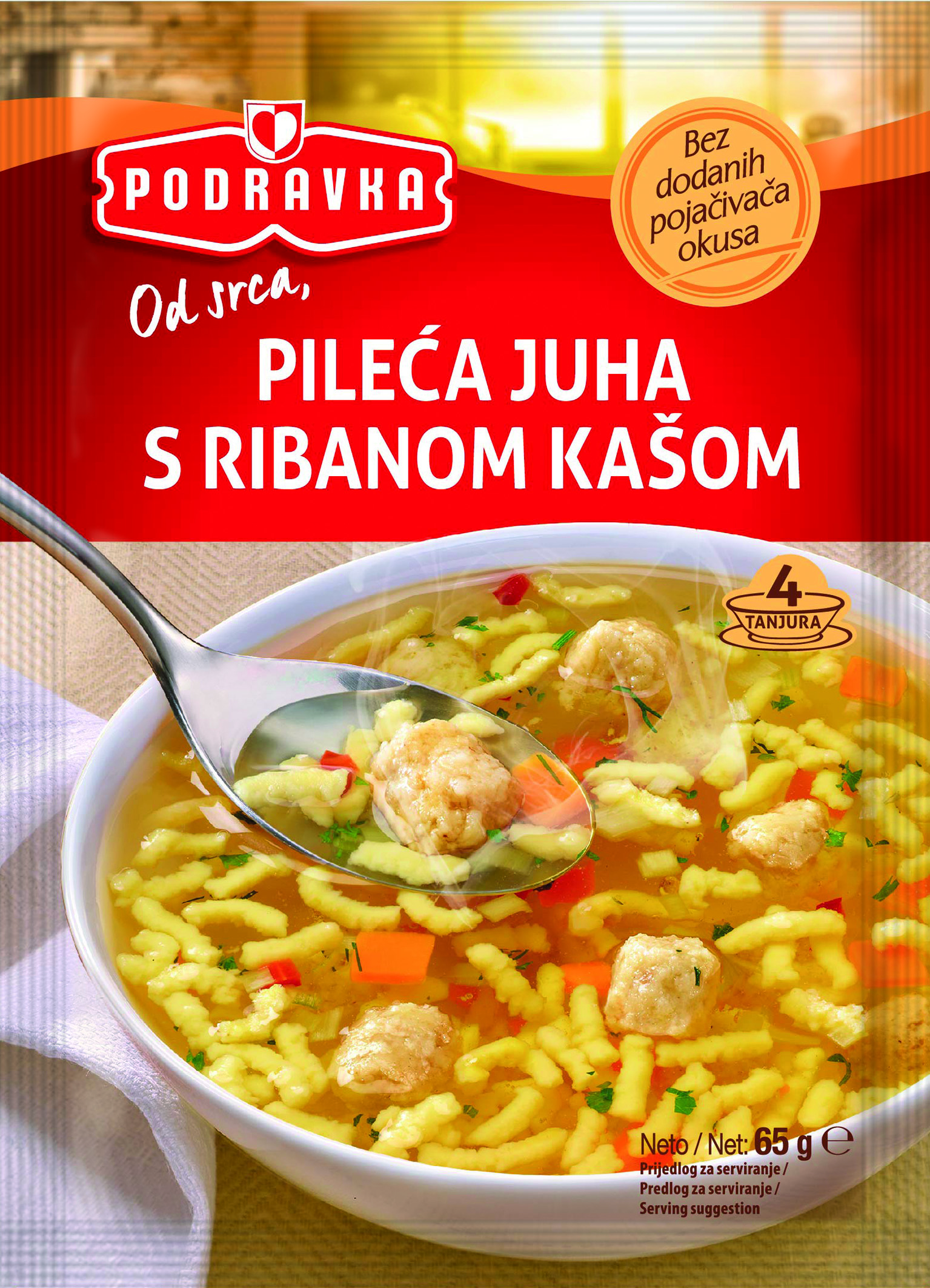 Pileća juha s ribanom kašom