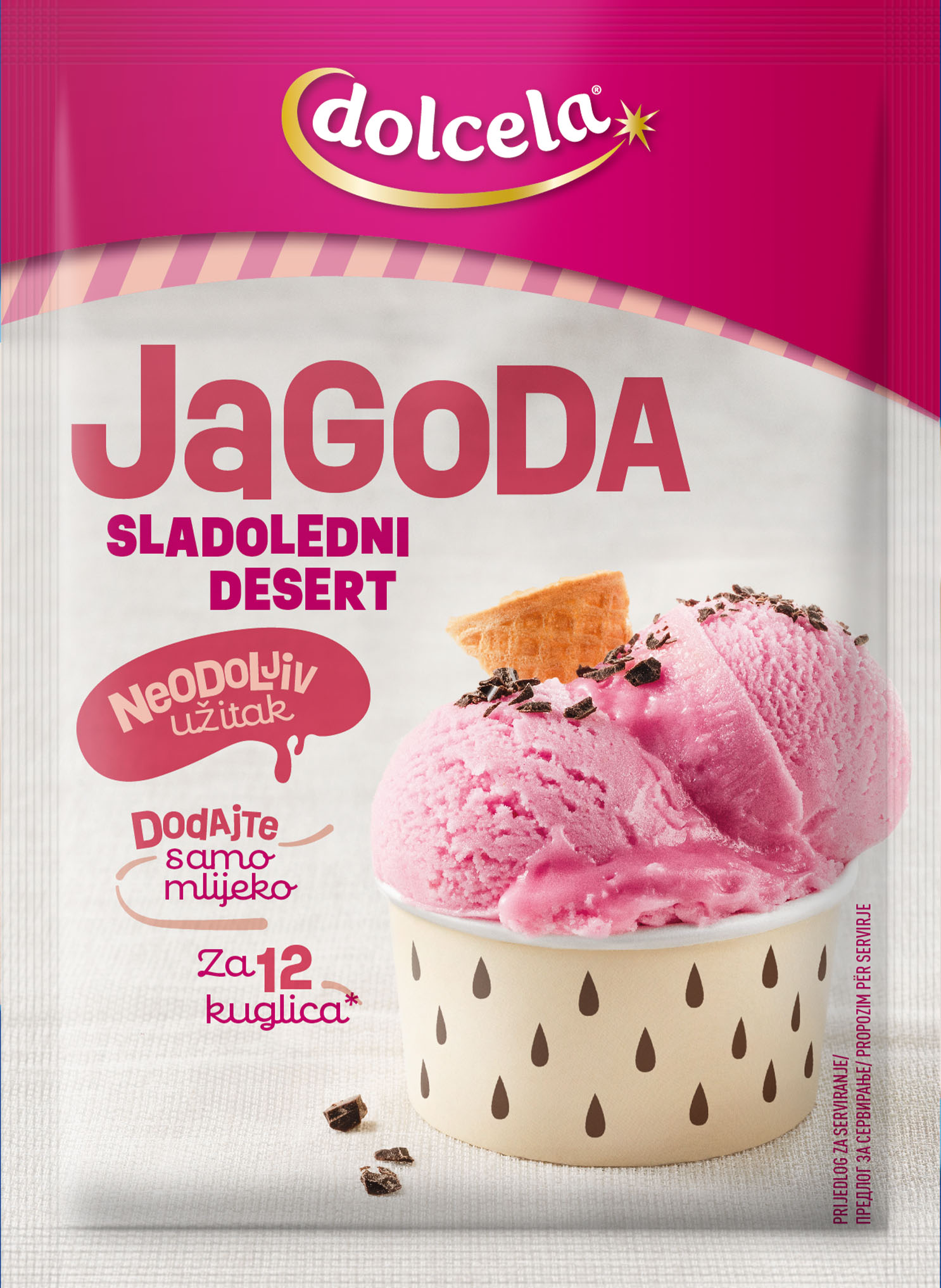Sladoledni desert jagoda