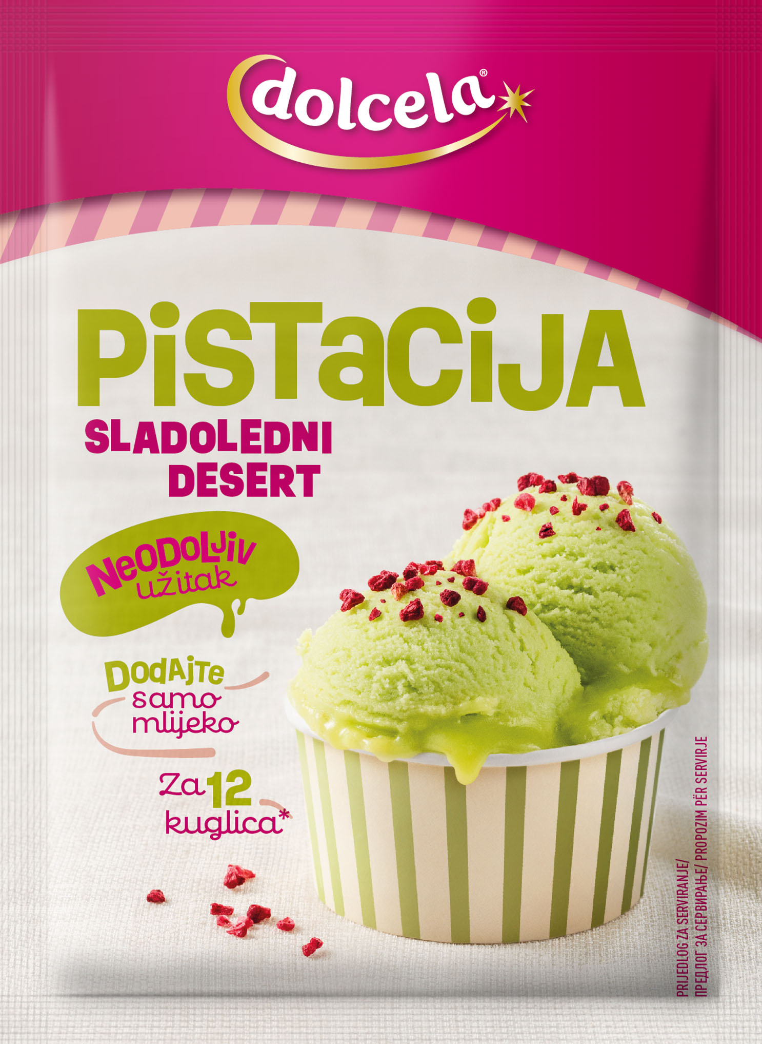 Sladoledni desert pistacija