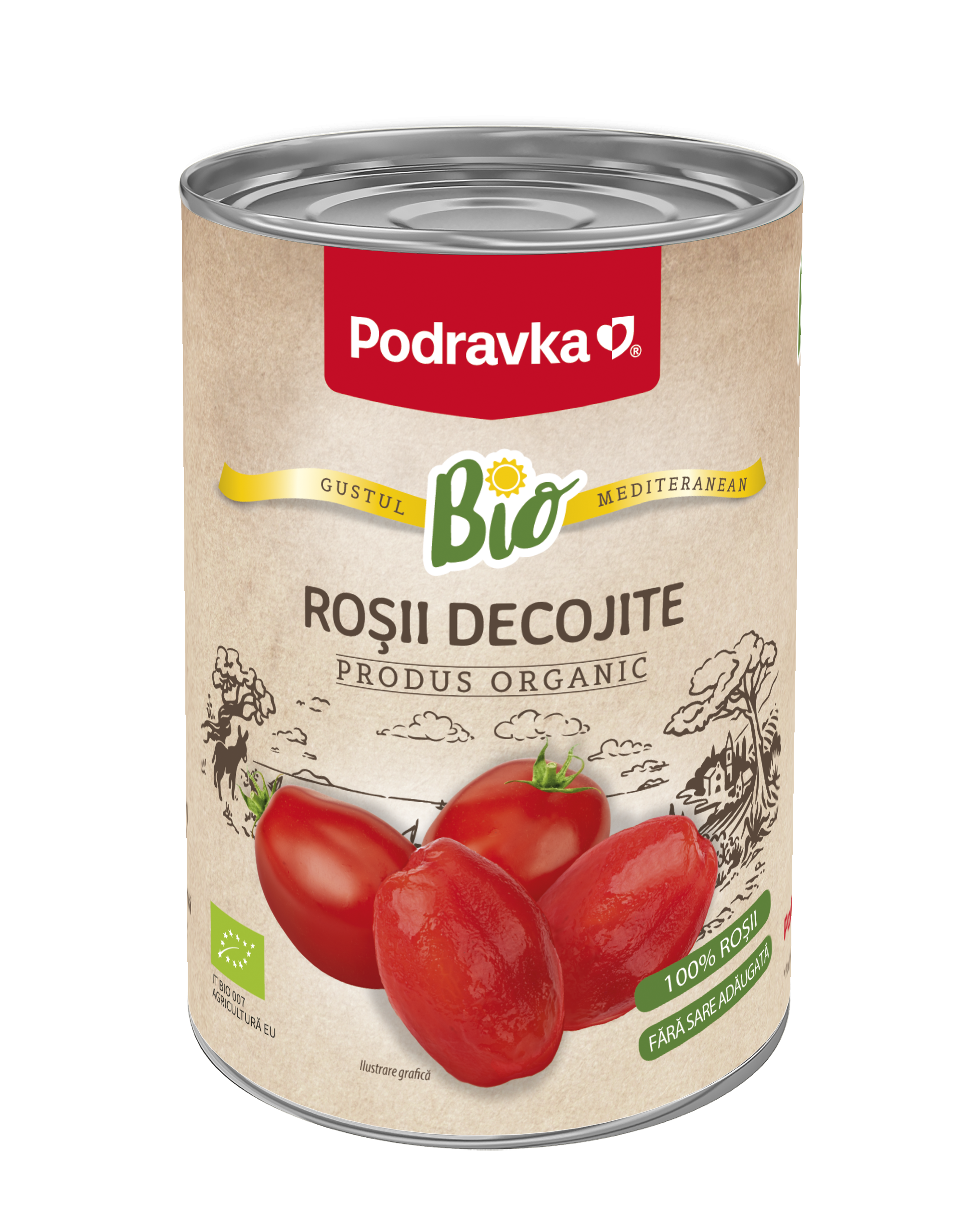 Roșii decojite Bio