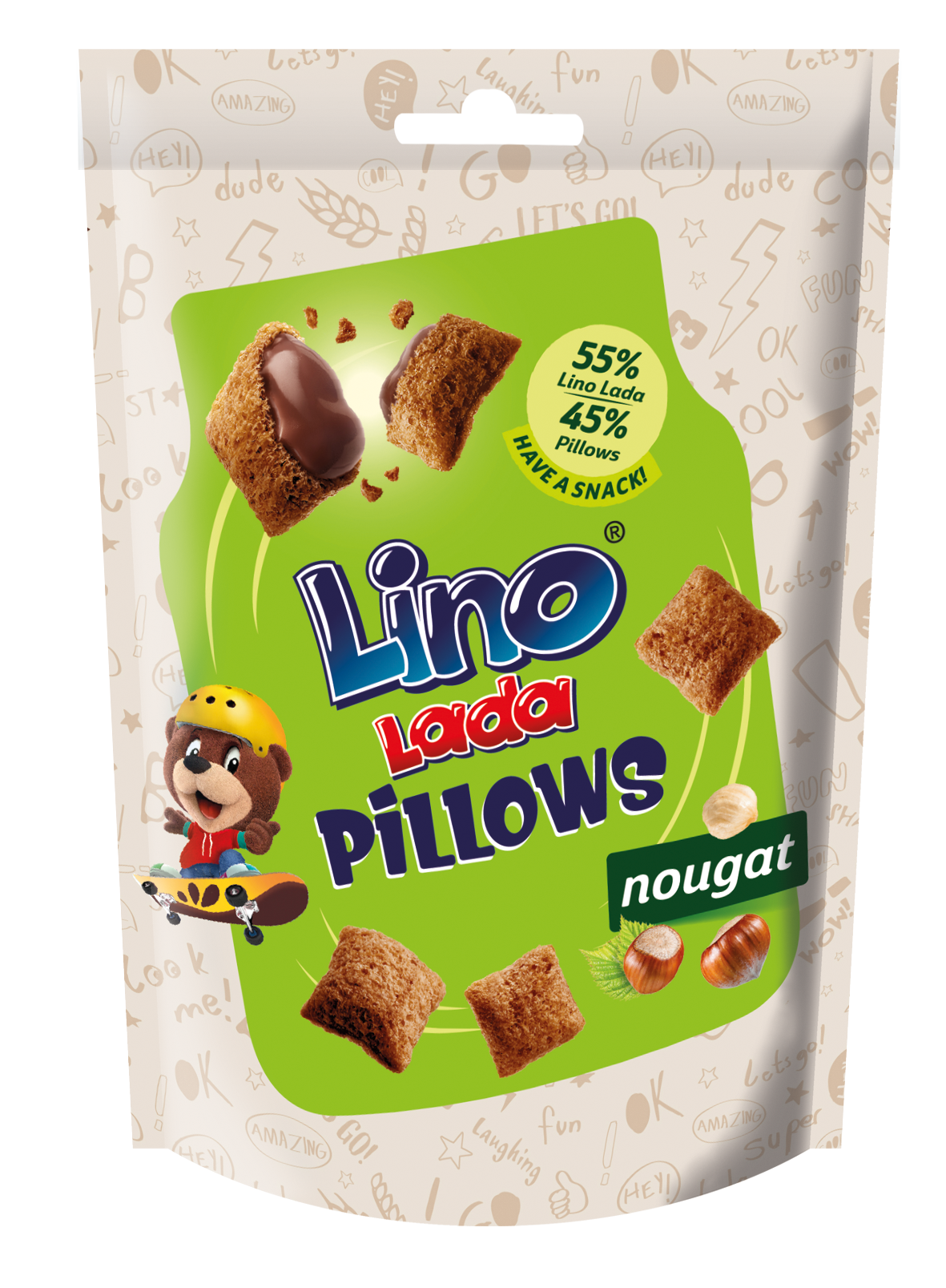 Lino Lada pernițe umplute cu cremă cu alune de padure