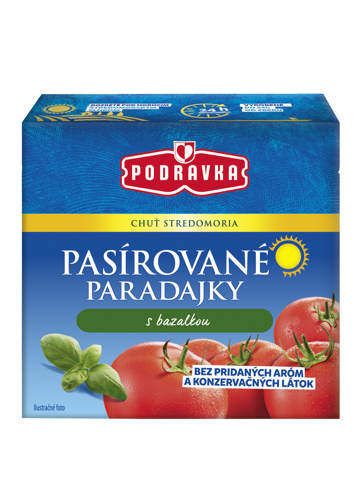 Pasírované paradajky s bazalkou