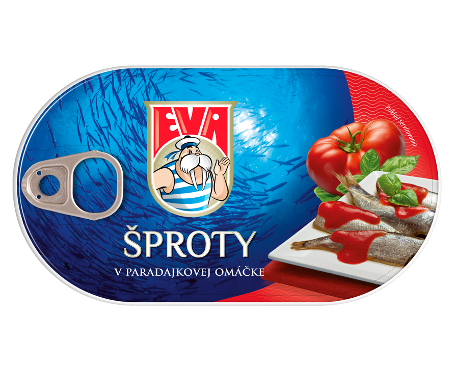 EVA Šproty v paradajkovej omáčke