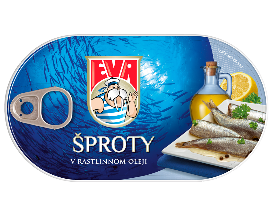 EVA Šproty v rastlinnom oleji