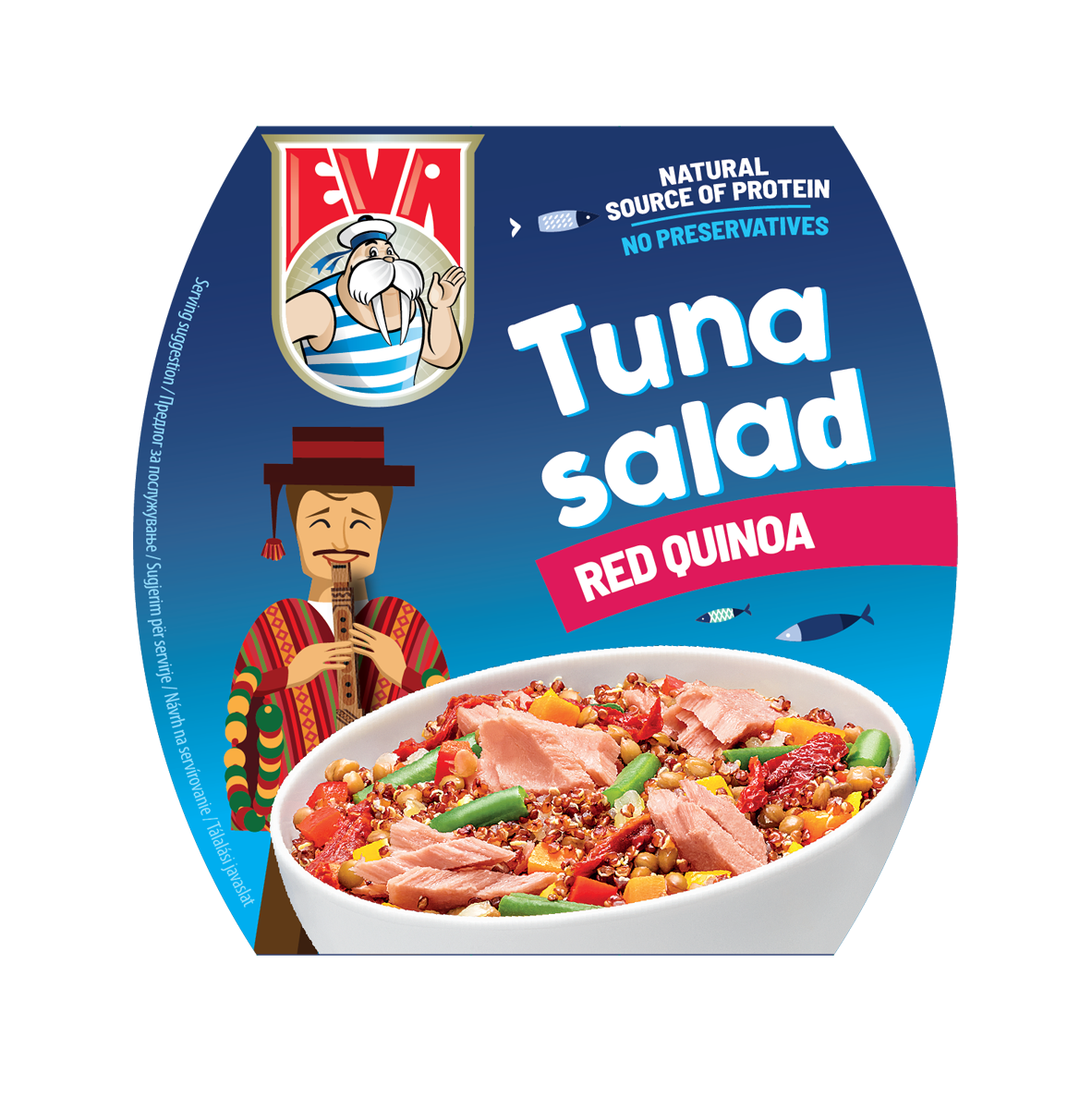 Tuniakový šalát s červenou quinoou